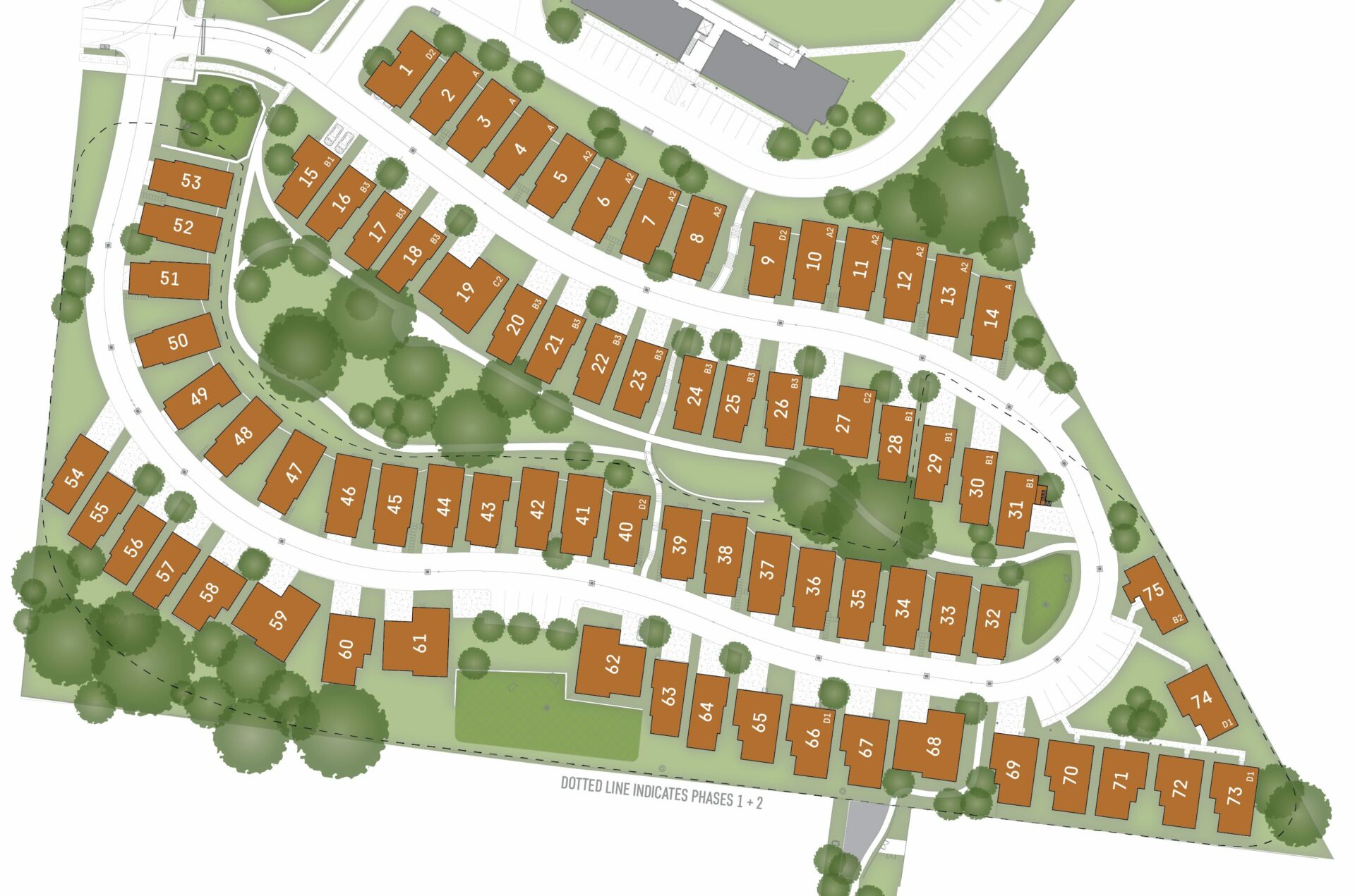 High View Site Plan – Cottages